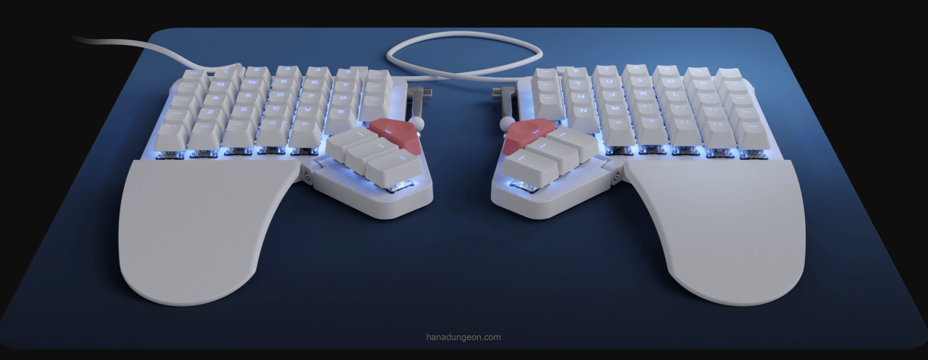 最終値下げ Moonlander Mark ic.sch.id I ZSA White Moonlander / I